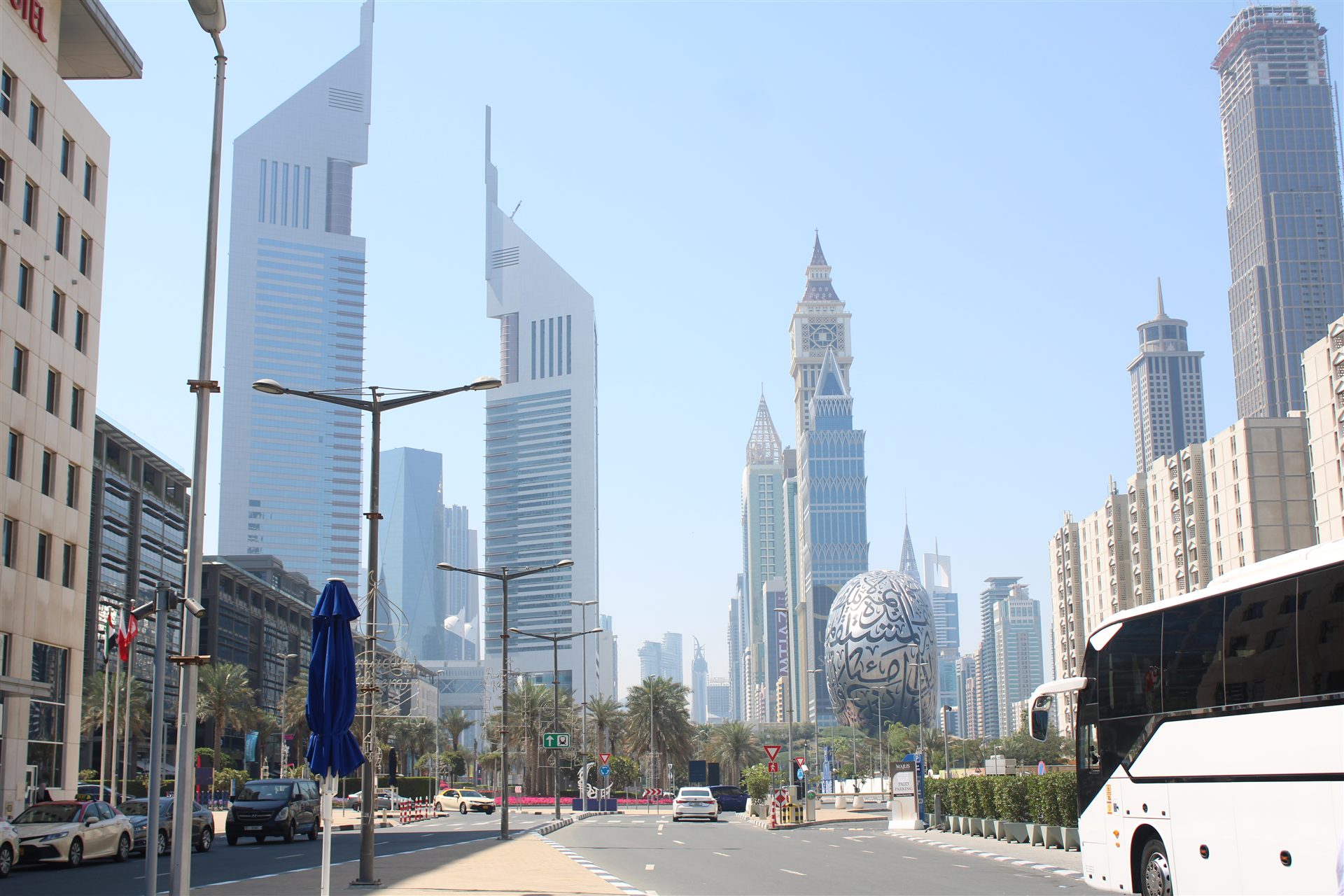 Museum of the Future among Dubai skyscrapers